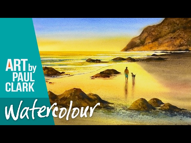 How to Paint a Beach at Sunrise in Watercolour