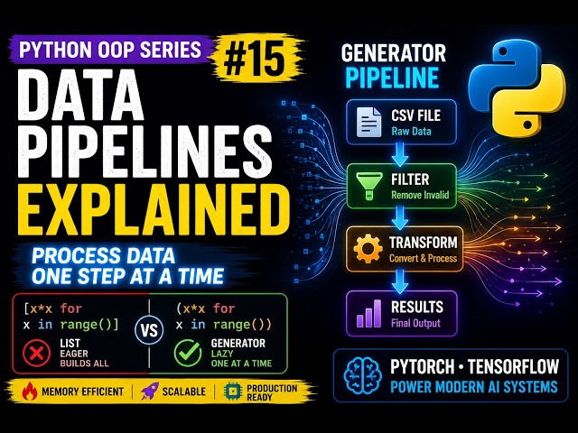 Generator Expressions & Data Pipelines | Python OOP Series #15