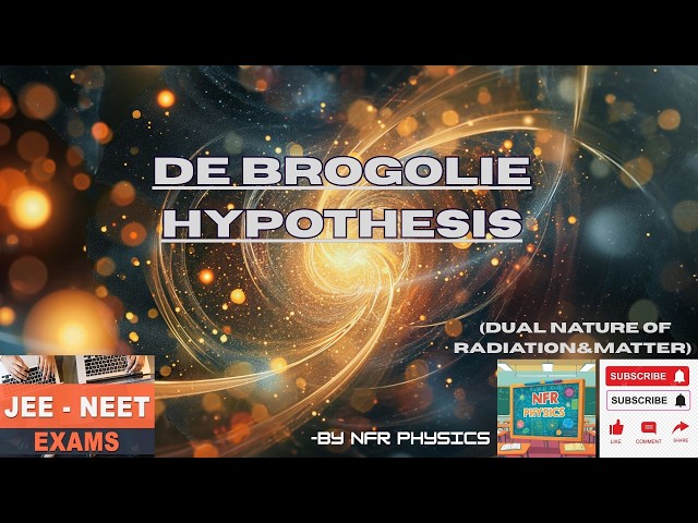 Wave nature of  de Brogolie Hypothesis. (NUMERICALS)