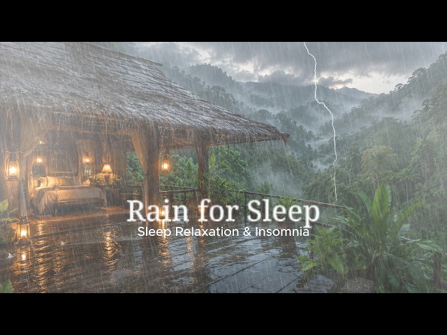 Rain Sounds No Ads for Sleep - Rain and Thunder Sounds ASMR for Sleep, Relaxation