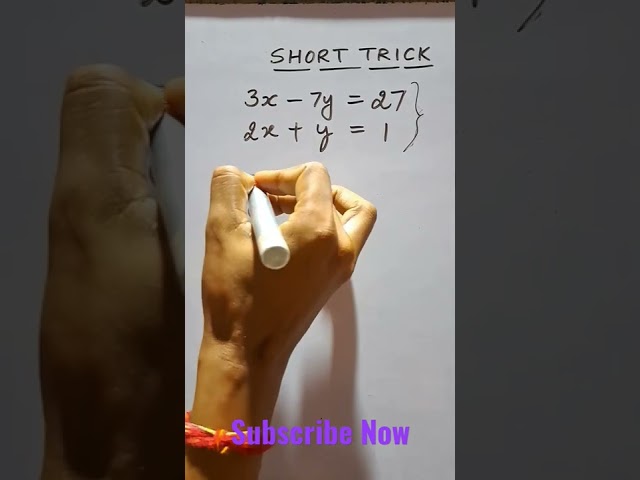 Solve within Blink of an Eye #linearequations #shortvideo #tricks #shortvideo #cbse #icse