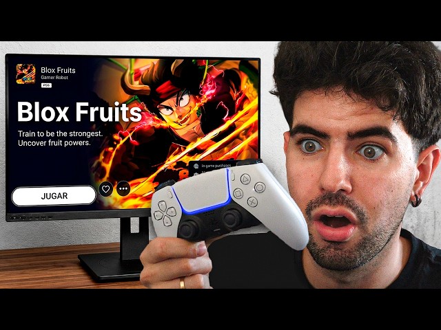 I tried BLOX FRUITS on the PLAYSTATION 5!