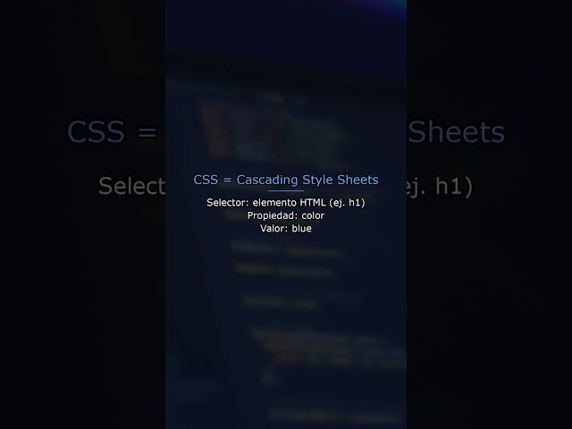 Qué es CSS y cómo enlazarlo al HTML | Tip #Shorts