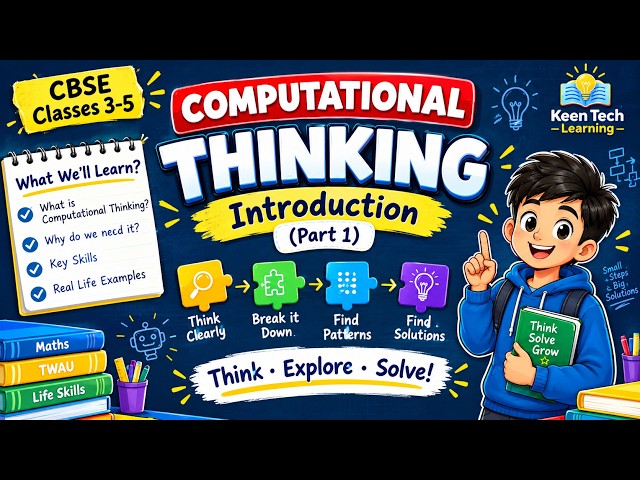 Computational Thinking for Kids 🤖 | Decomposition Made Easy | CBSE Classes 3–5   HD 1080p