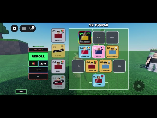 Roblox build a soccer squad ￼