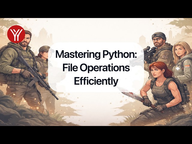Mastering Python: File Operations Efficiently