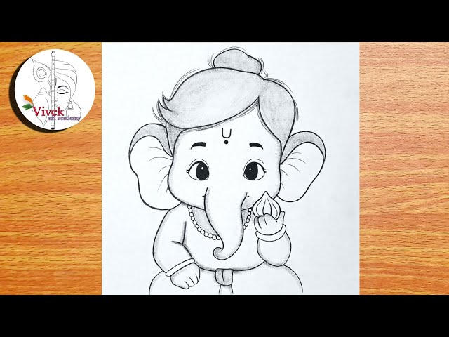 Ganpati Drawing and Shading | Easy Drawing | How to Draw Ganesh Bhagwan
