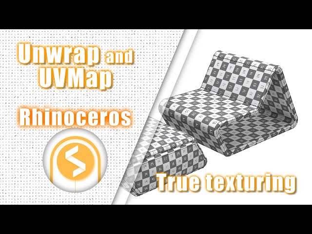 How to unwrap in Rhino and check the UV map?