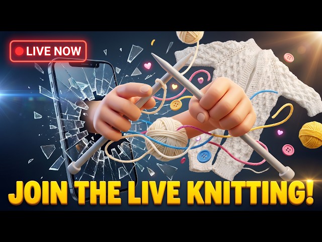 LIVE: Easy Knitting Tutorial for Beginners! | Step-by-Step Knitting