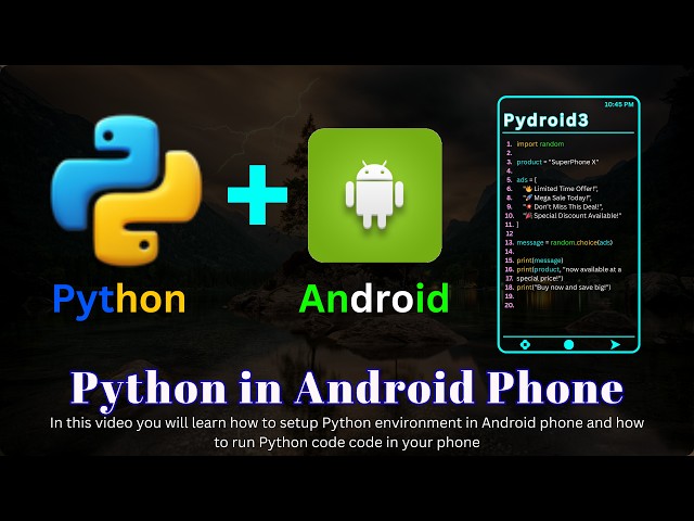 Run Python Code in Android Phone | Python Coding by Android Phone