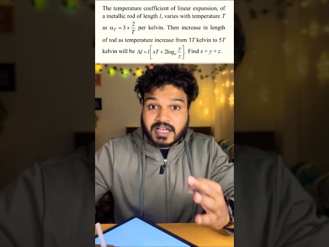 Mind blowing Variable Thermal Expansion question! #jee #physics