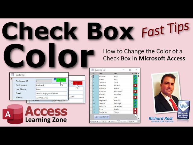 How to Change the Color of a Check Box in Microsoft Access