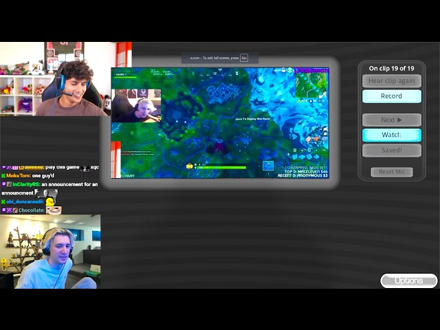 StableRonaldo Recreates xQc's Iconic Fortnite 15 minute delay Rant
