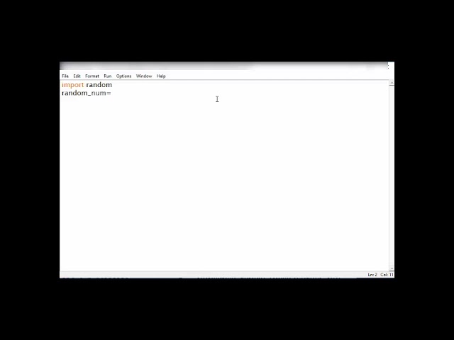 16 import random module