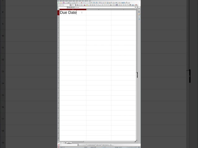 Office Spreadsheet Date Trick