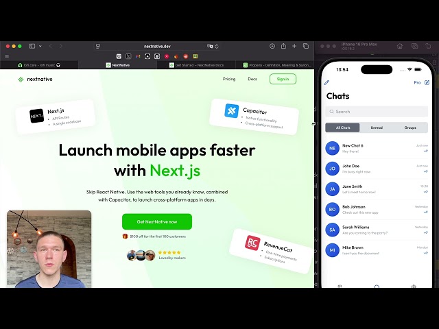 Build & launch iOS/Android apps with Next.js + Capacitor