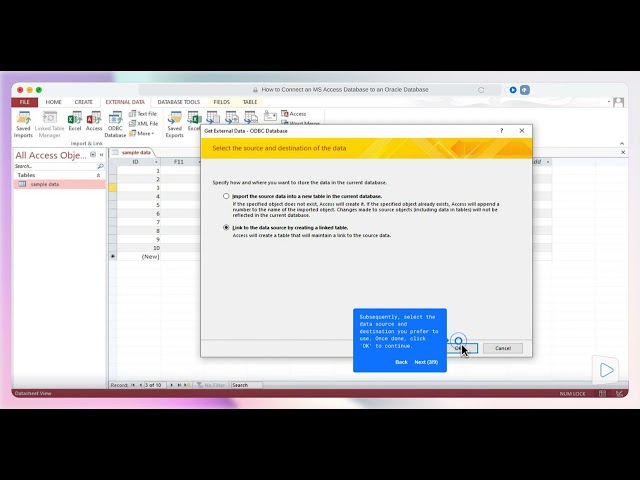 How to Connect MS Access to Oracle Database Using ODBC (Step-by-Step)