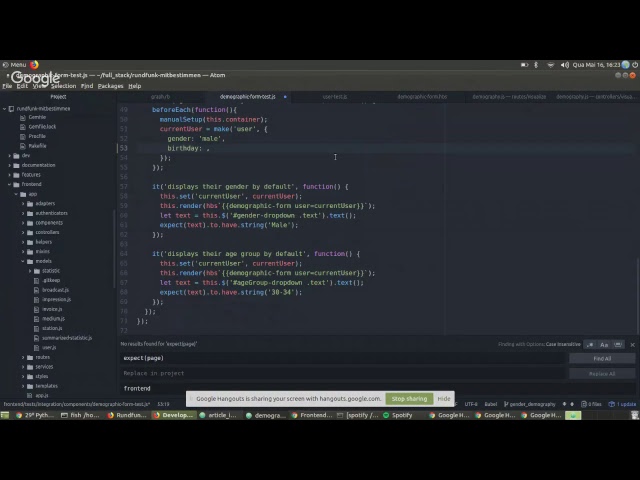 Rundfunk mitbestimmen - pair-programming/meeting