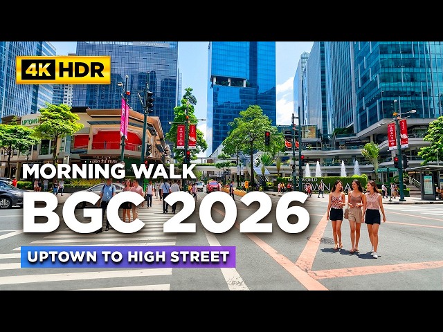 See One of the Philippines’ RICHEST Districts | BGC Morning Walk from Uptown to High Street