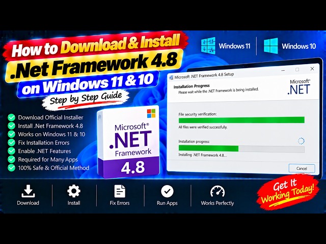 How to Download & Install .Net Framework 4.8 on Windows 11 & 10