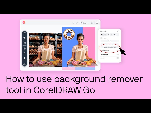 How to use Background remover in CorelDRAW Go | Step-by-step tutorial