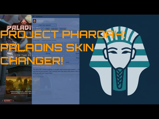 Paladins Skin hack PHAROAH project progress