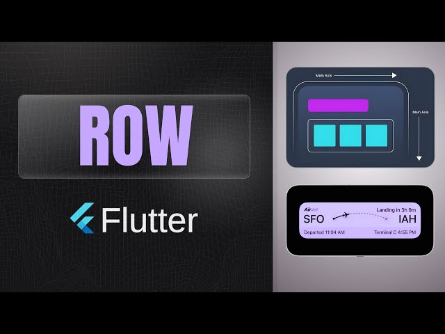 Row widget | Flutter