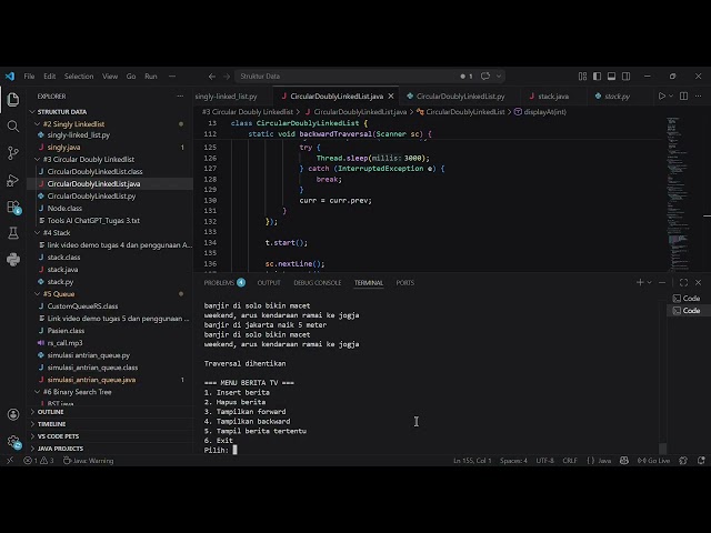 Circular Doubly LinkedList dalam java_revisi