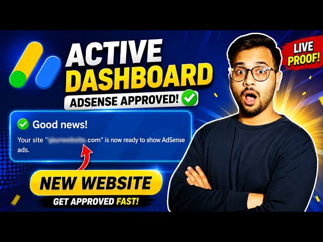 AdSense Active Dashboard New Method 2026 🚀 | Instant Google AdSense Active Dashboard Trick ✅