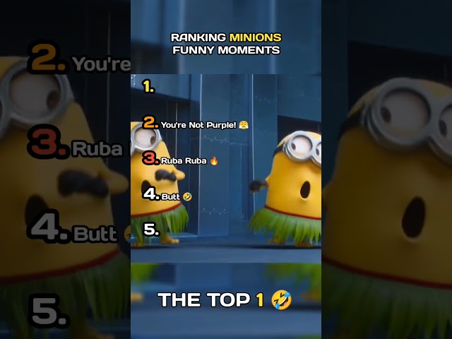 Ranking Minions Funny Moments 🤣