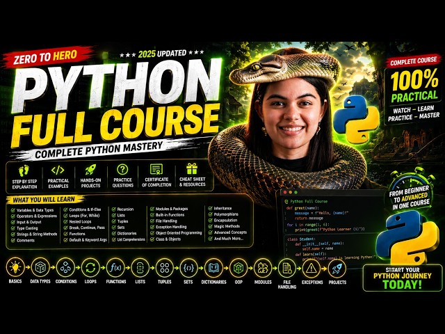 Python Full Course 2026 | Learn Python From Scratch (Urdu/Hindi)