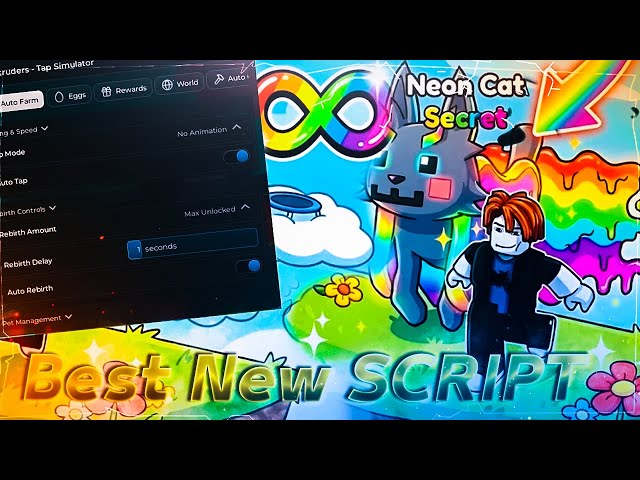 The best New Tap Simulator Script! Auto Hatch, Auto Trading , Auto Merchants, God Mode and more !!!