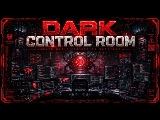 🔴 DARK CONTROL ROOM | Hacker Music for Coding Sessions
