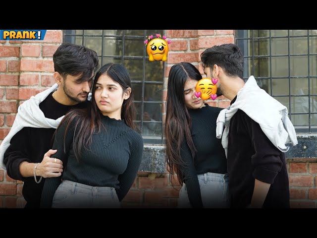 ROMANCE PRANK ON RUHI😍❤️ || मैंने की kiss🤭🥰 || Harshit PrankTv 