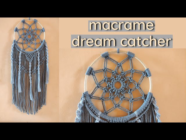 DIY Easy And Simple Macrame Dreamcatcher For Beginner | Macrame Tutorial