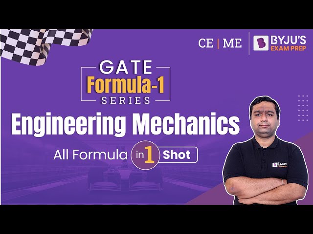 Engineering Mechanics Formulas for GATE | GATE Formula Revision | GATE Civil | GATE Mechanical