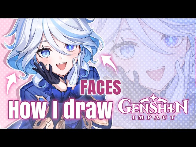 HOW I DRAW GENSHIN IMPACT FACES 💋 beginner friendly tutorial + analysis