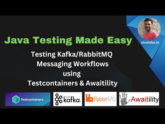 Java Testing Made Easy: Testing Kafka, RabbitMQ Messaging Workflows using Testcontainers