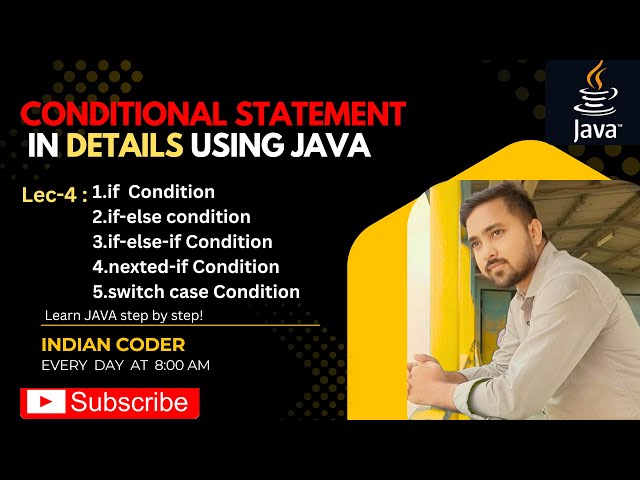 Java Conditional Statements | if else, nested if, switch case | Java Calculator Program (Lec-4)
