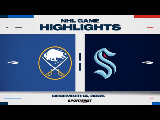 NHL Highlights | Sabres vs. Kraken - December 14, 2025