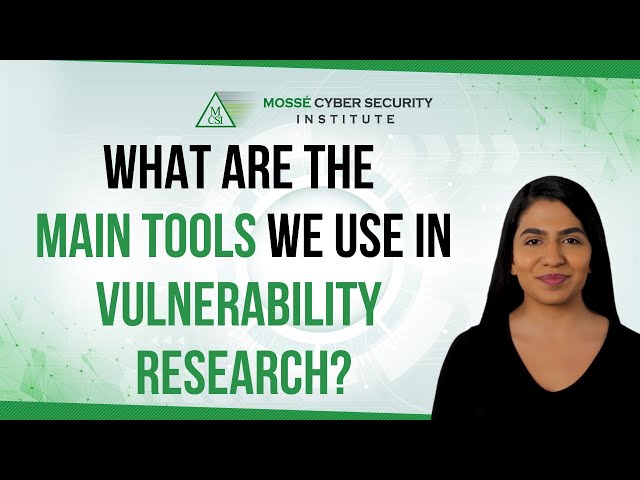 What are the main tools we use in vulnerability research?