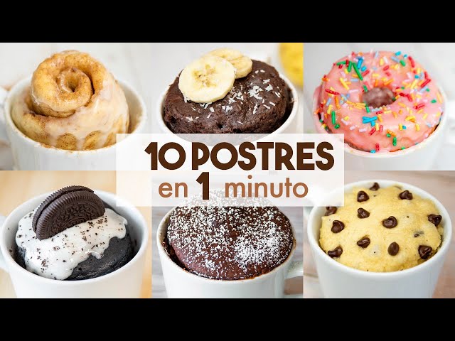 10 MUG DESSERTS in the MICROWAVE 🍩❤️ | in 1 minute!
