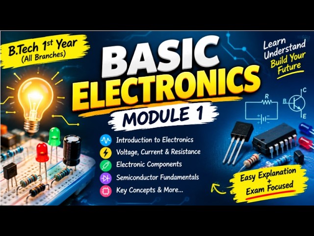 📚 Basic Electronics – Module 1 | Engineering Students