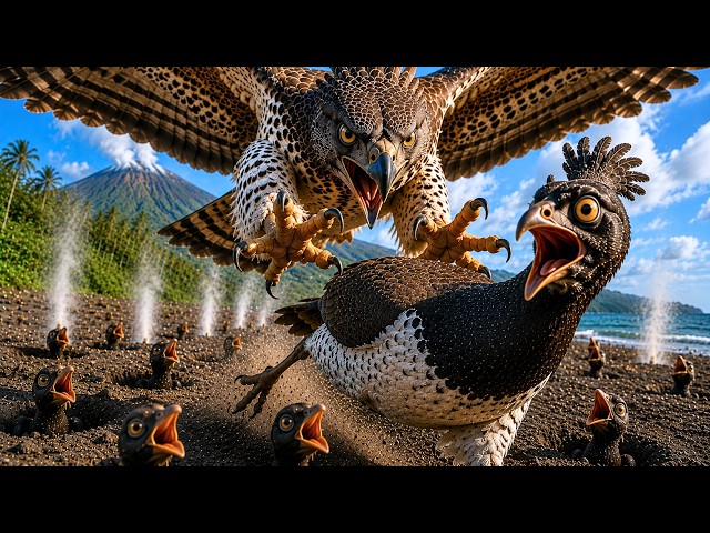 Maleo Chick Escape - Animal Attack From Monitor Lizard & Eagle | Animal Documentary