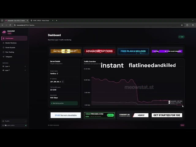 CRASHING 500gbps DSTAT WITH TOXIC STRESSER | 2026 best stresser | Toxic stresser