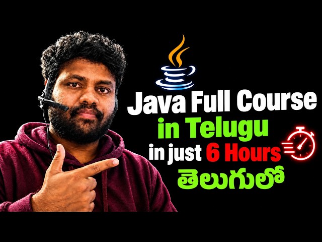 Core Java Full Course in Telugu | Java Complete Tutorial for Beginners | 6 Hours | TechZoomMedia