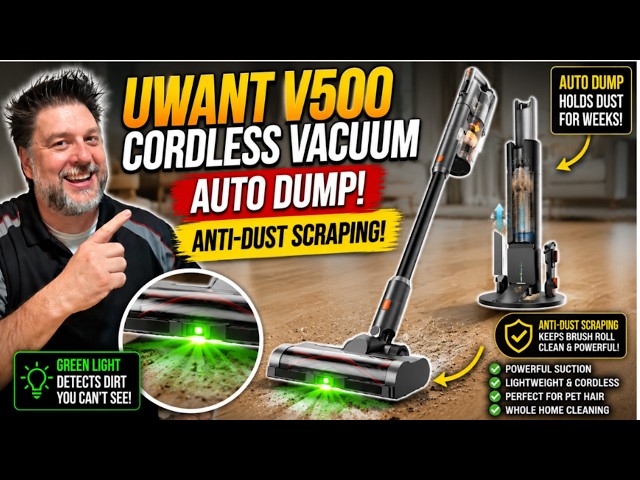 🔥The Vacuum That Empties Itself And Shows You The Dust 🟢 | UWANT V500 Honest Review
