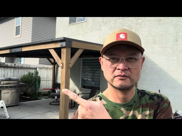 Building a $2,500 Wayfair Pergola in the Snow #pergola  #viralvideo #wayfair