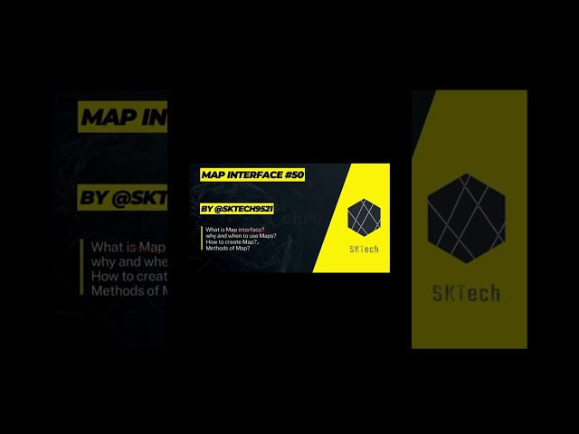 Map interface in java #sktech9521