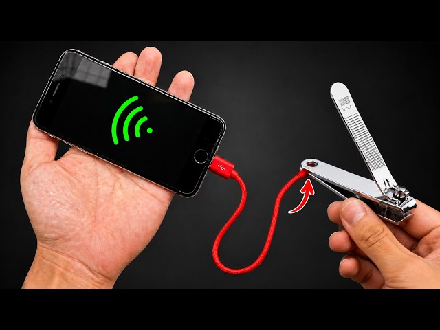 No Internet Needed! Put Nail Clippers in Old Phone and Enjoy